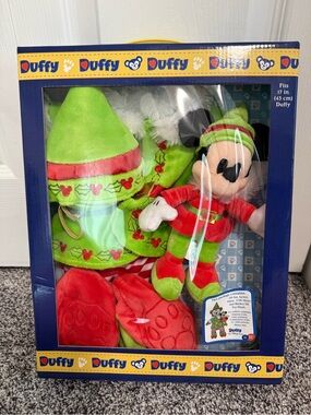 Disney Duffy Bear Holiday Elf Costume with Mickey Elf Plush
